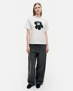 Vaatteet Marimekko Erna Relaxed Unikko Placement T-Paita