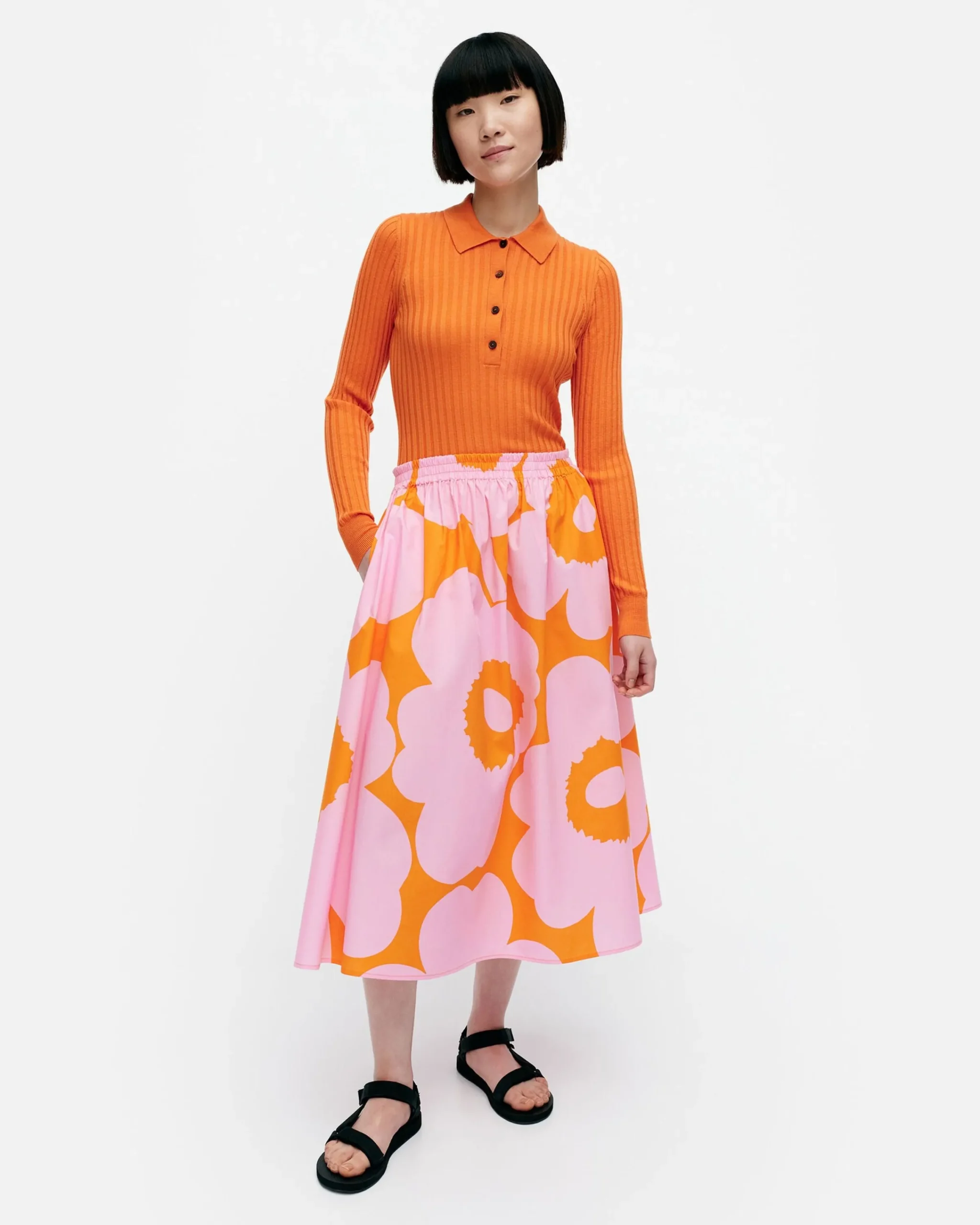 Vaatteet Marimekko Garrel Unikko Puuvillapopliinihame
