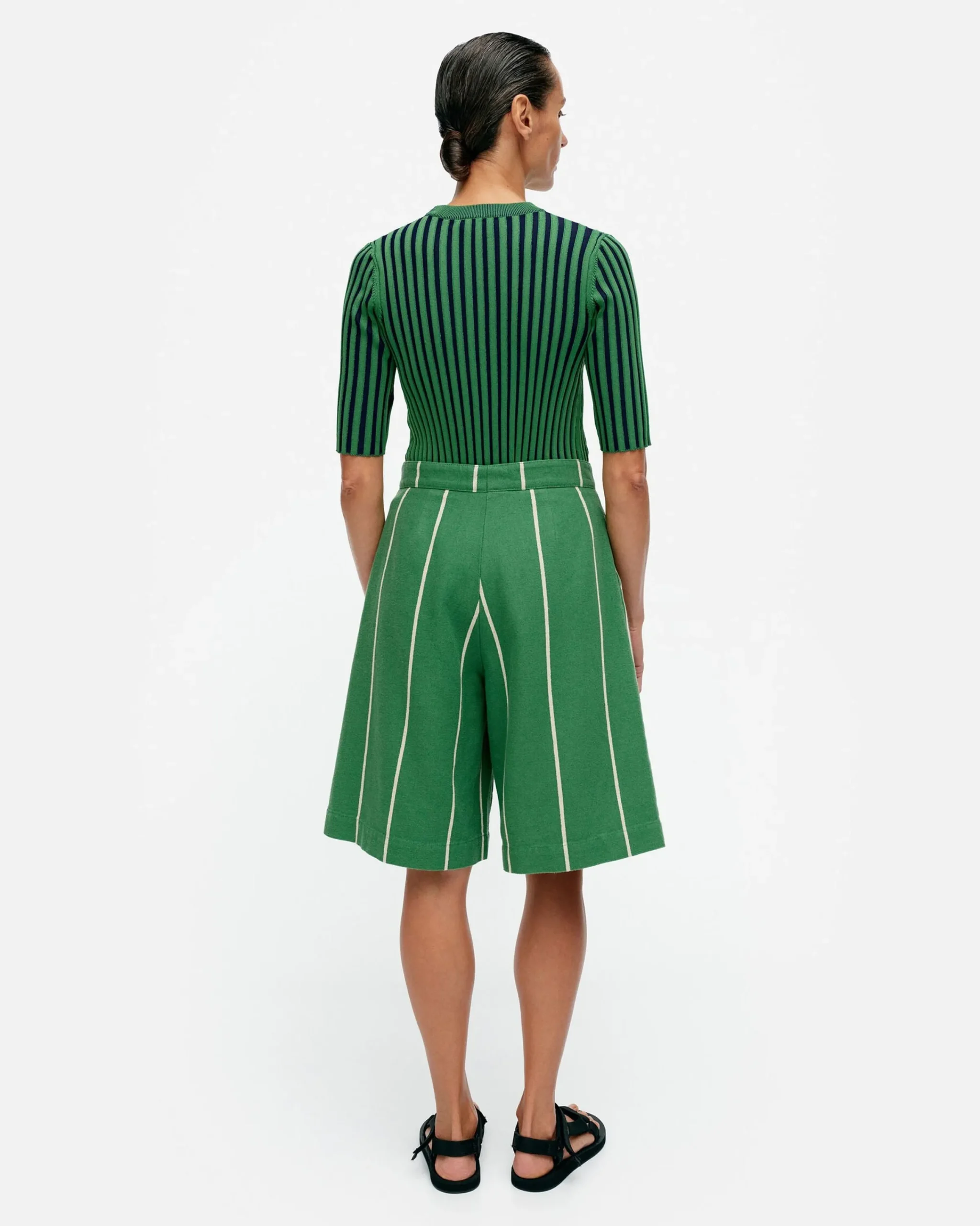 Vaatteet Marimekko Hyu00F6Ky Vesi Puuvillapellavashortsit