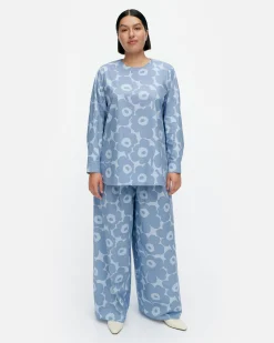 Vaatteet Marimekko Kehu Unikko Puuvillapopliinipaita