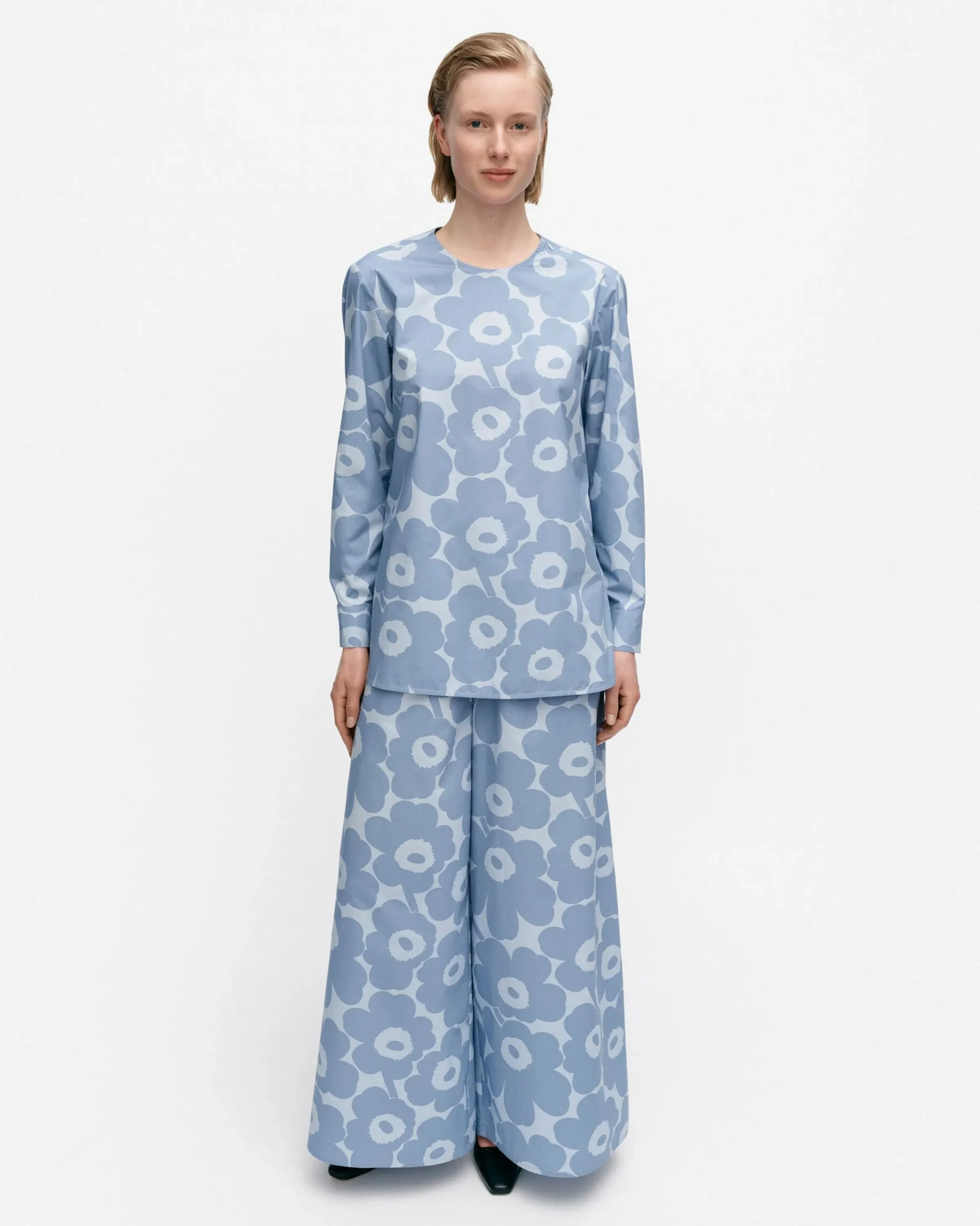 Vaatteet Marimekko Kehu Unikko Puuvillapopliinipaita