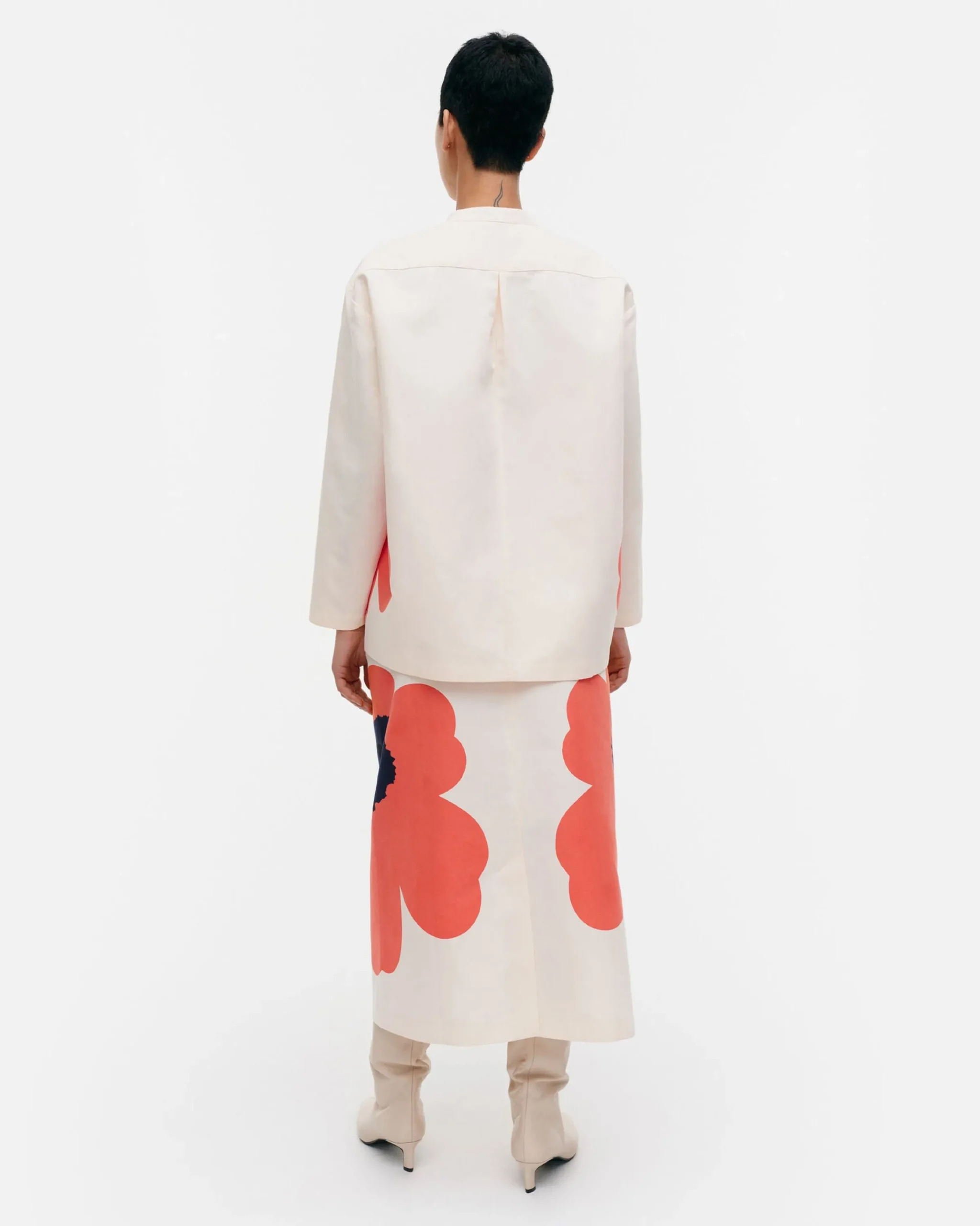 Vaatteet Marimekko Kerran Heijastus Unikko Puuvillapellavapaita