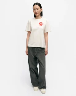 Vaatteet Marimekko Kioski Erna Lempi Unikko Placement T-Paita