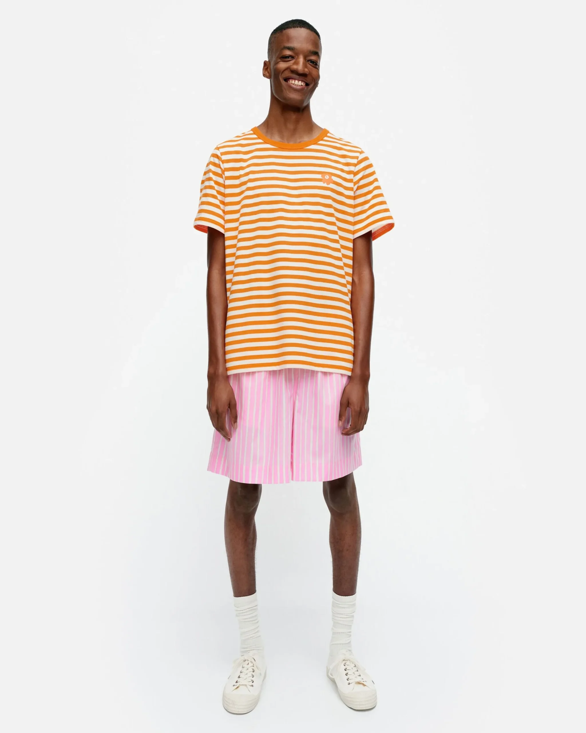 Vaatteet Marimekko Kioski Tasaraita Men Shortsleeve T-Paita