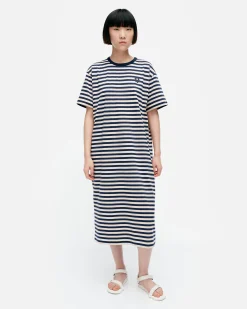Vaatteet Marimekko Kioski Tasaraita Oversized Trikoomekko