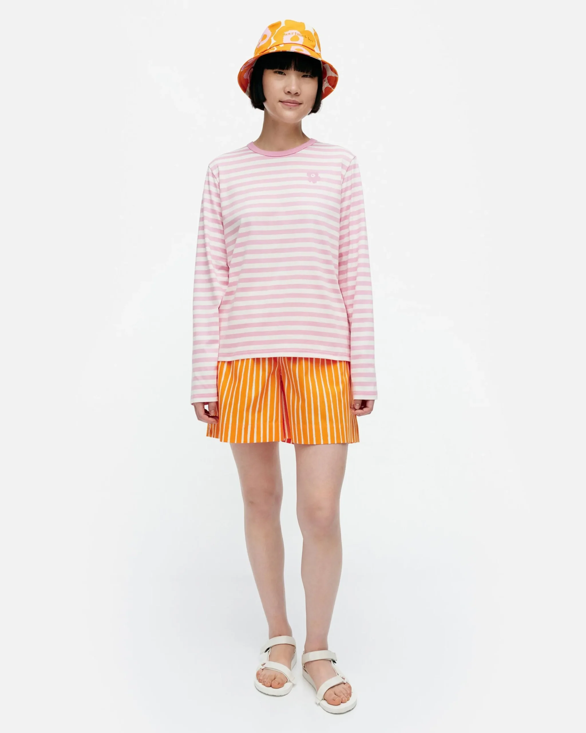 Vaatteet Marimekko Kioski Tasaraita Relaxed Longsleeve Trikoopaita