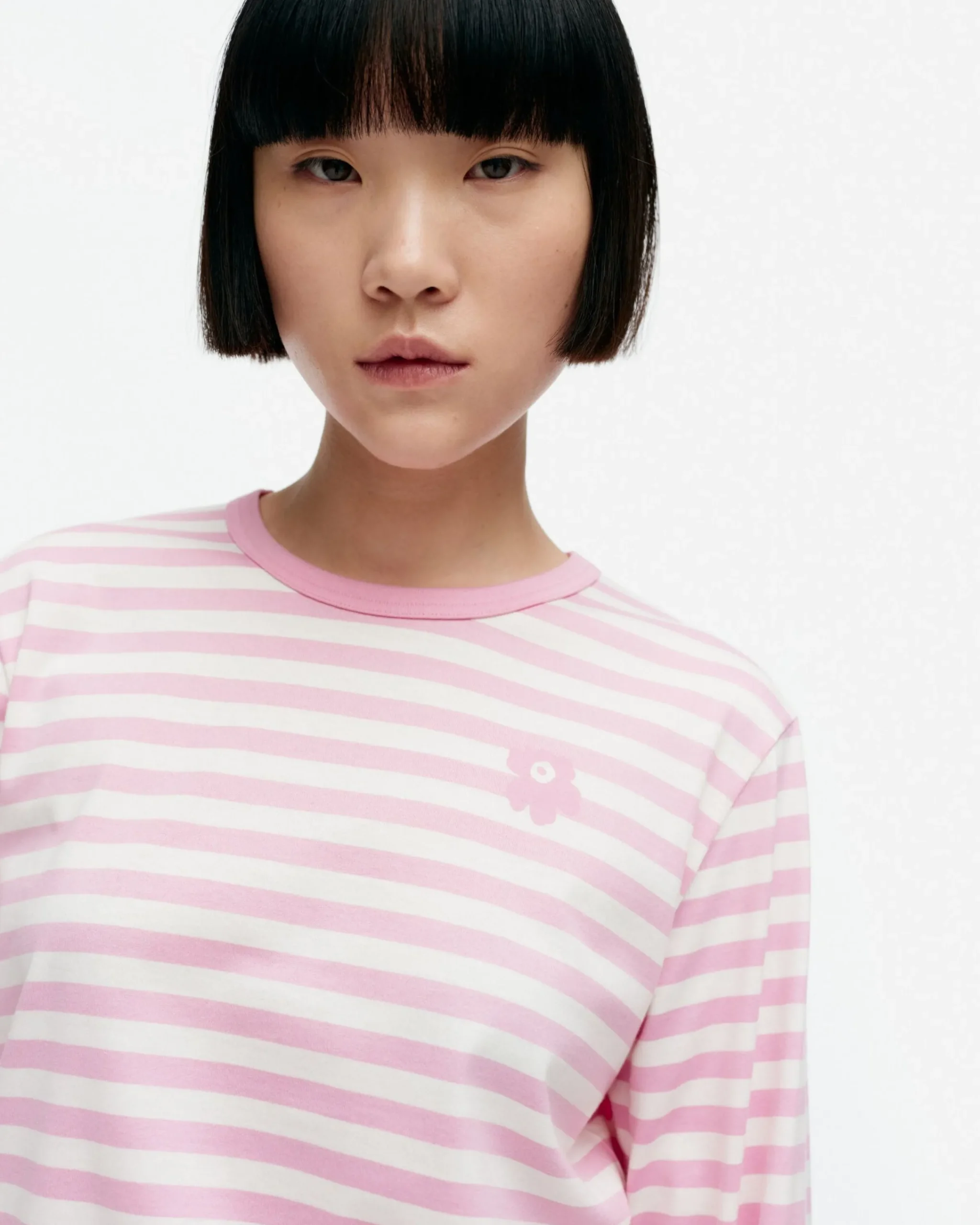 Vaatteet Marimekko Kioski Tasaraita Relaxed Longsleeve Trikoopaita