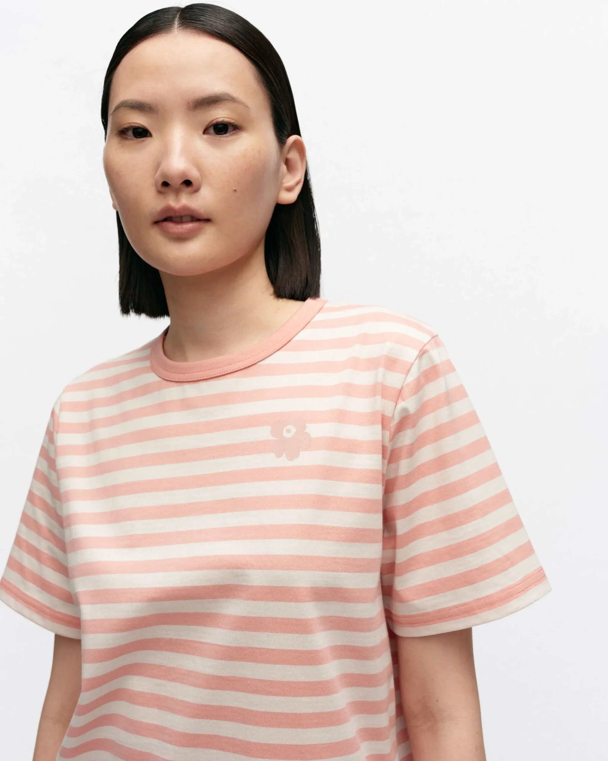 Vaatteet Marimekko Kioski Tasaraita Relaxed Shortsleeve T-Paita