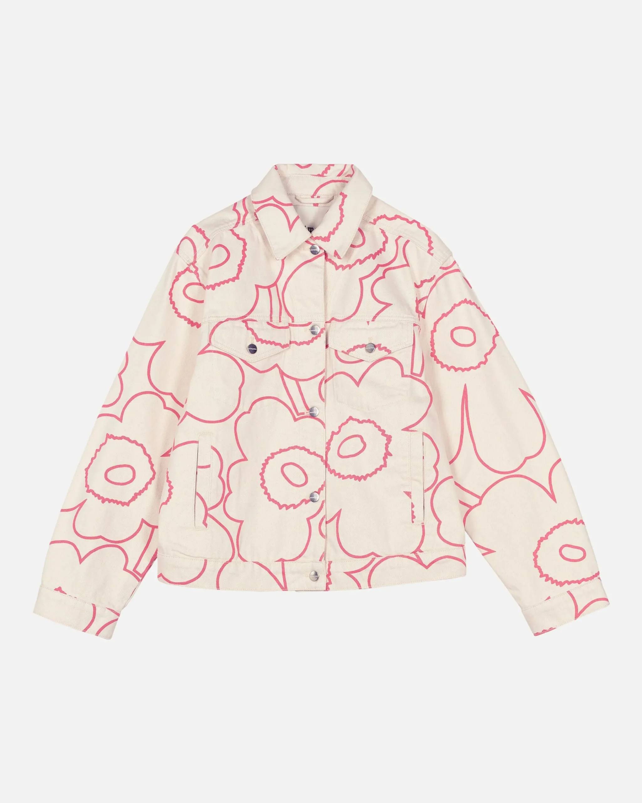 Vaatteet Marimekko Kioski Ystu00E4Vyys Pieni Piirto Unikko 2 Farkkutakki