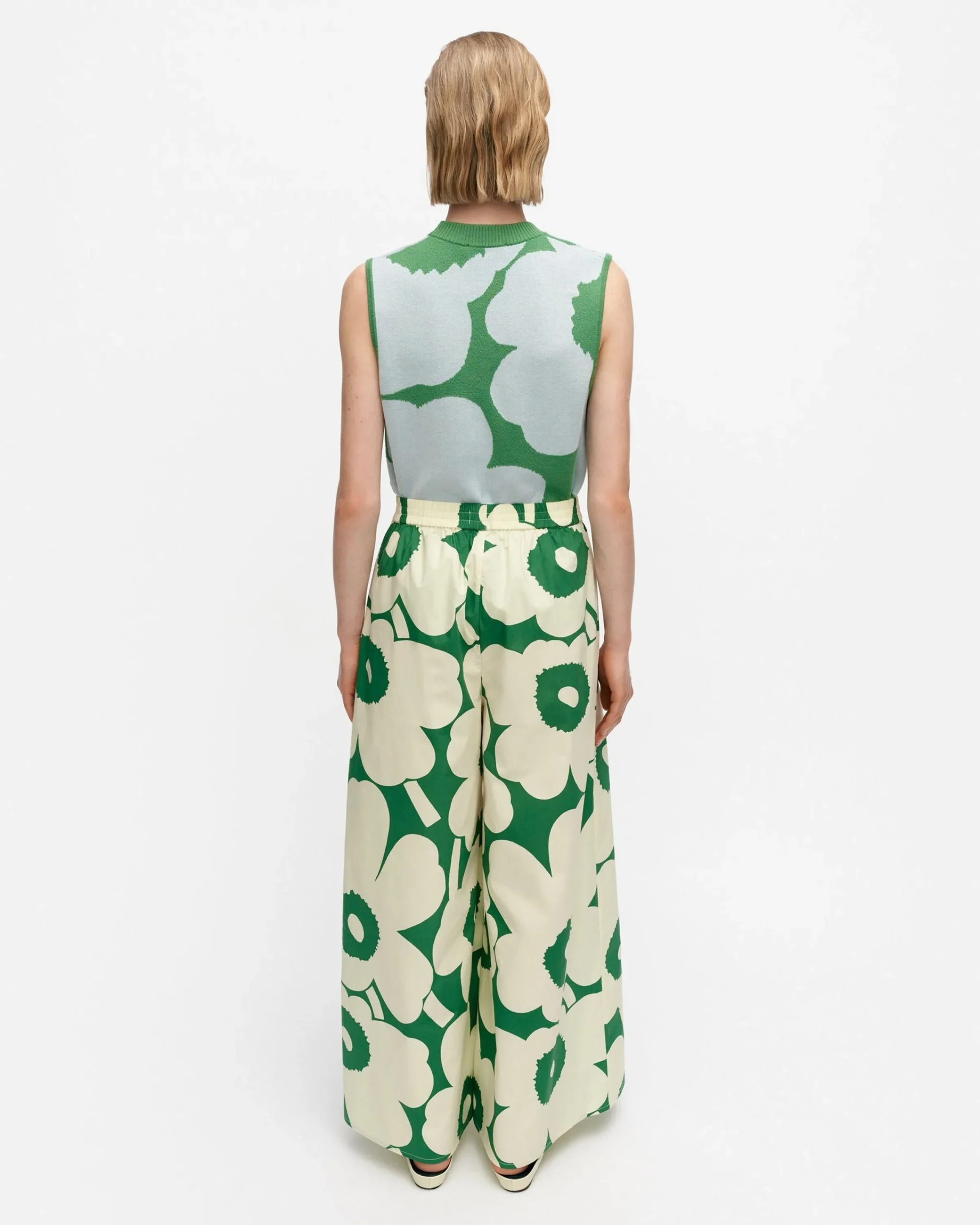 Vaatteet Marimekko Kohti Unikko Puuvillapopliinihousut