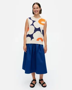 Vaatteet Marimekko Pioneeri Unikko Puuvillaneuleliivi