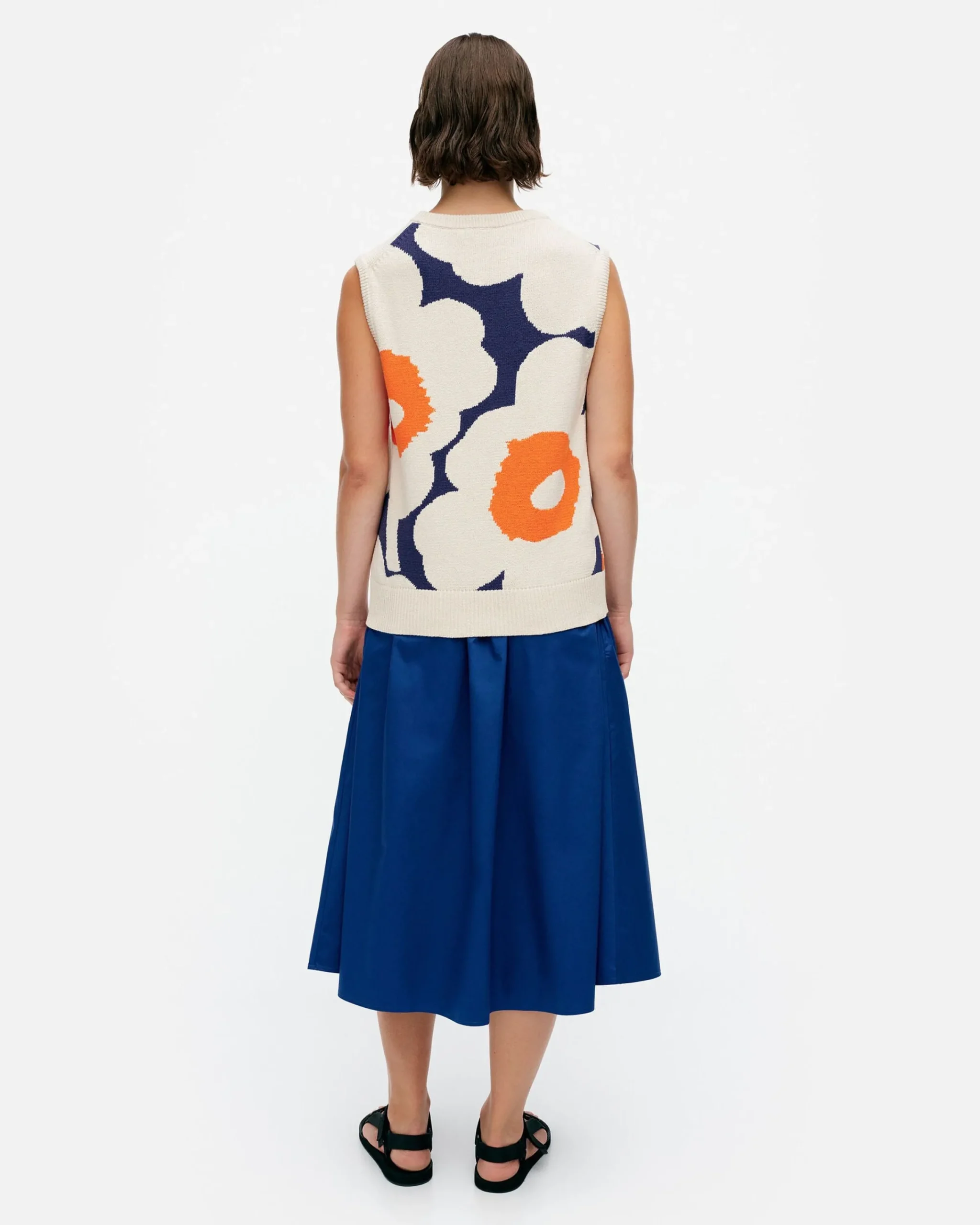 Vaatteet Marimekko Pioneeri Unikko Puuvillaneuleliivi