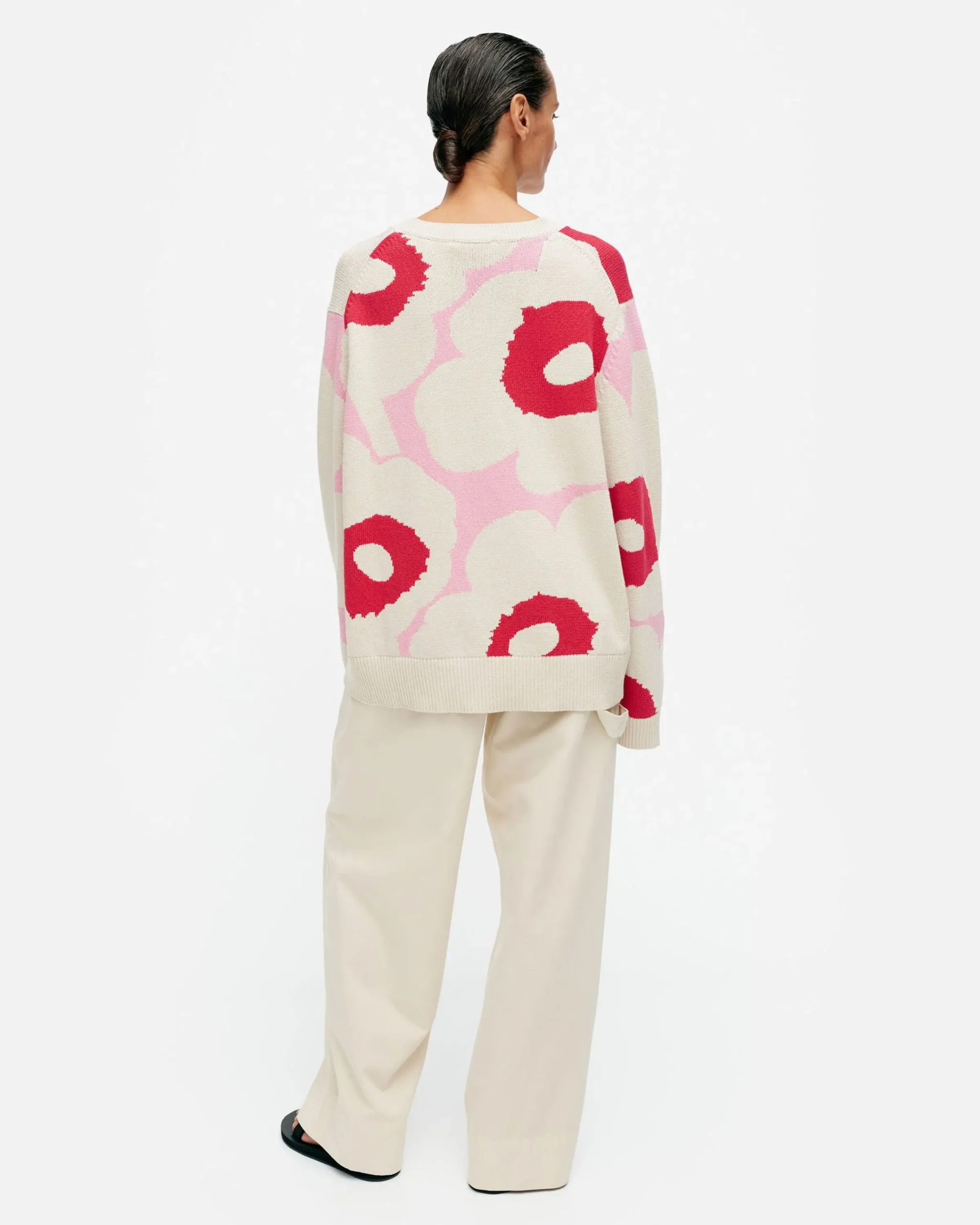 Vaatteet Marimekko Pu00E4Ivu00E4 Unikko Puuvillaneulepusero