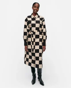 Vaatteet Marimekko Rasteri Kukko Ja Kana Puuvillapellavamekko