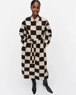 Vaatteet Marimekko Rasteri Kukko Ja Kana Puuvillapellavamekko