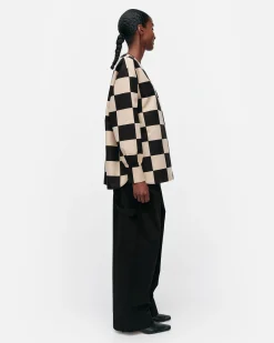 Vaatteet Marimekko Reuna Kukko Ja Kana Puuvillapellavatunika