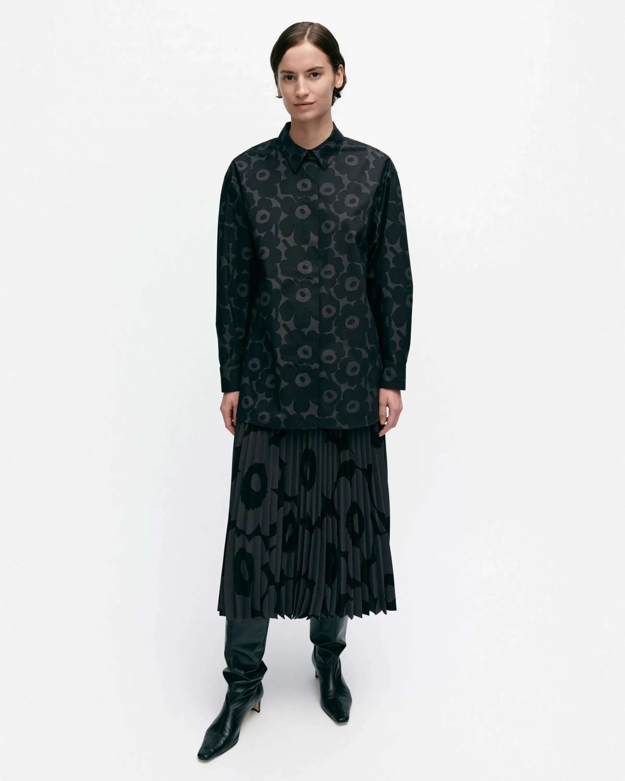 Vaatteet Marimekko Ruoste Mini Unikko Puuvillapopliinipaita