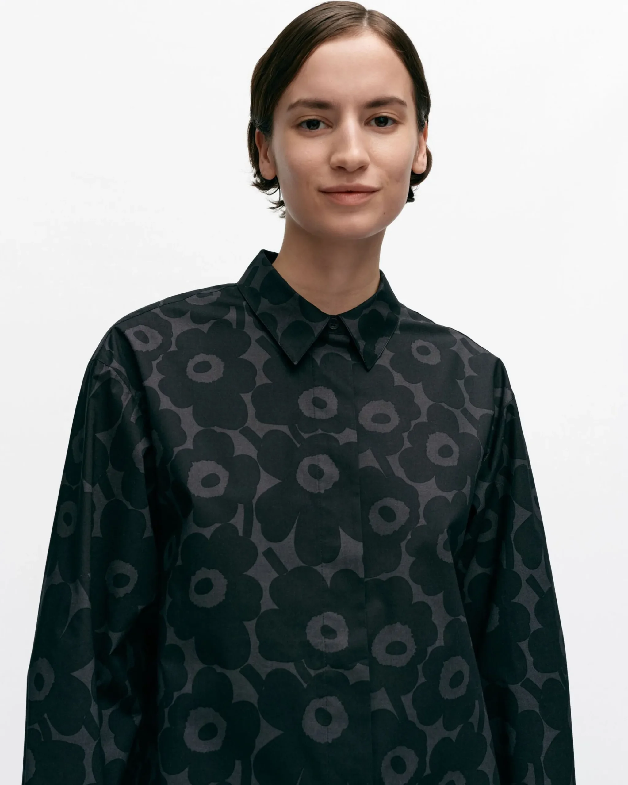 Vaatteet Marimekko Ruoste Mini Unikko Puuvillapopliinipaita