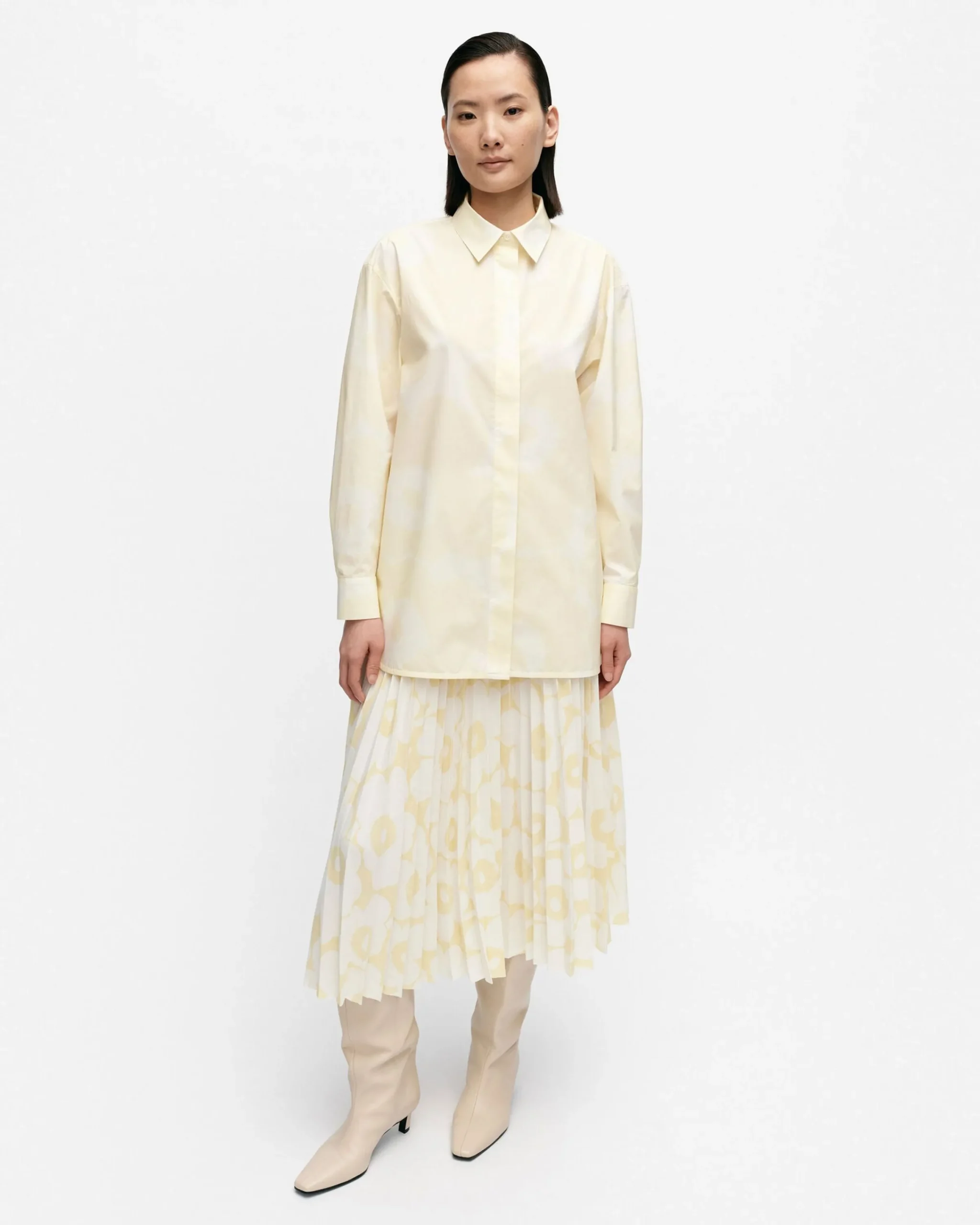 Vaatteet Marimekko Ruoste Unikko Puuvillapopliinipaita