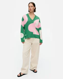 Vaatteet Marimekko Viuhko Poiminto Puuvillaneulepusero