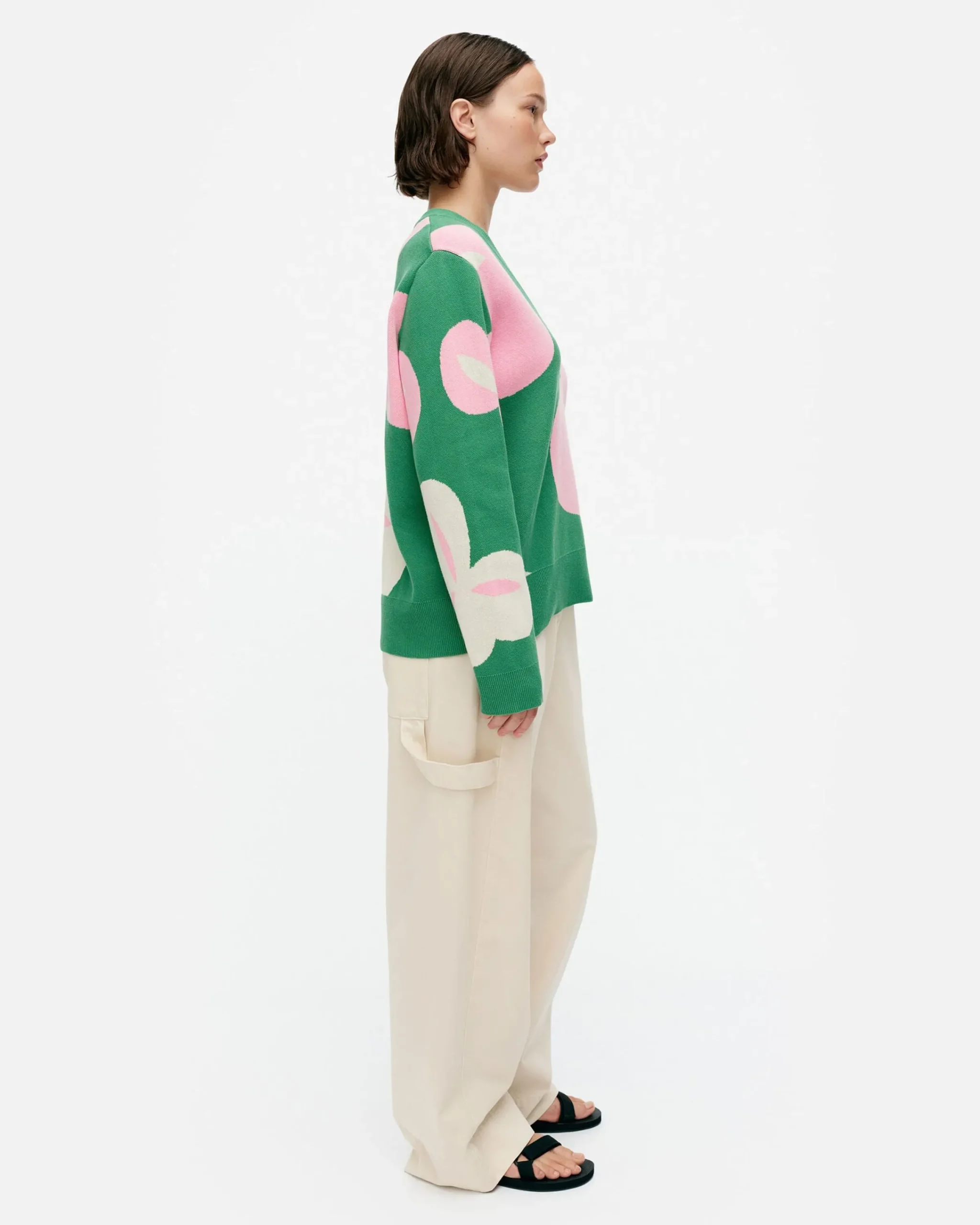 Vaatteet Marimekko Viuhko Poiminto Puuvillaneulepusero